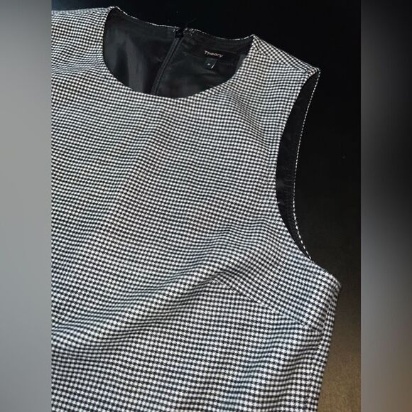 Theory Houndstooth Peplum Top Size XS EUC business career event meeting - Picture 3 of 7